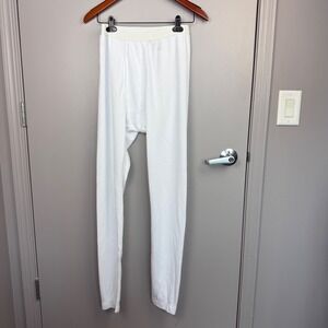 Columbia Sportswear Mens Long Johns Base Layer Thermal Pants White XL Omni Dry